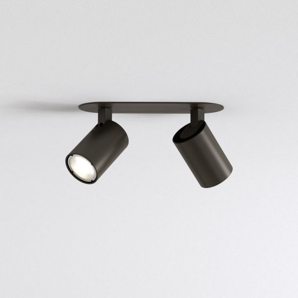 ASTRO 1286098 Ascoli Twin Recessed lampa sufitowa brązowy