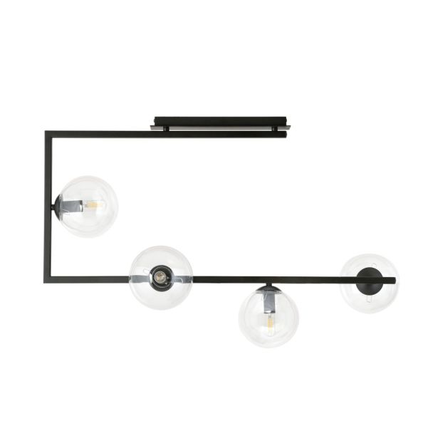 EMIBIG 1289/4 SOMA 4 BL TRANSPARENT Lampa sufitowa