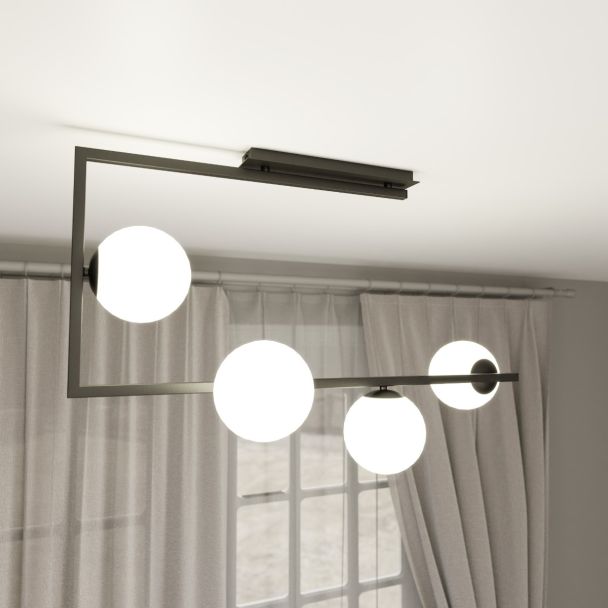 EMIBIG 1291/4 SOMA 4 BL OPAL Lampa sufitowa