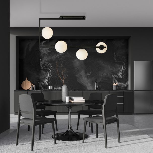 EMIBIG 1291/4 SOMA 4 BL OPAL Lampa sufitowa