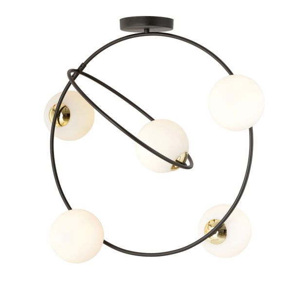 EMIBIG 1293/5 STARDOM 5 BL OPAL LAMPA SUFITOWA