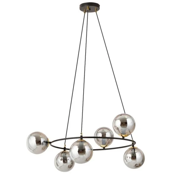 EMIBIG 1294/6 AZURA 6 BL GRAFIT Lampa wisząca