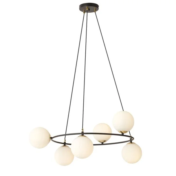 EMIBIG 1295/6 AZURA 6 BL OPAL Lampa wisząca