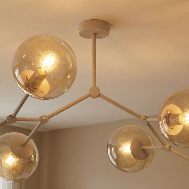 EMIBIG 1702/4 SPACE 4 MOKKA AMBER Lampa sufitowa
