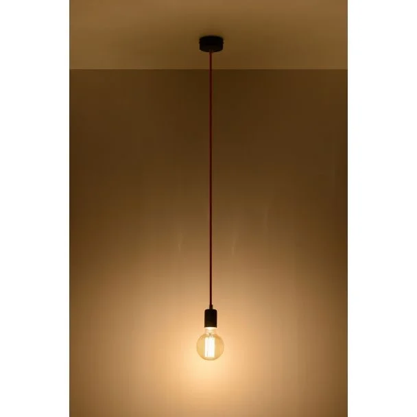 WYPRZEDAŻ SOLLUX zwis EDISON czarna SL.0152