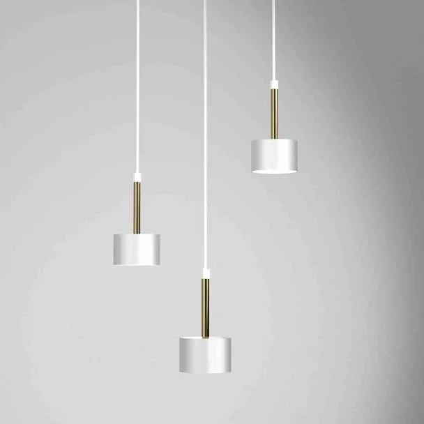 MILAGRO MLP7756 LAMPA WISZĄCA ARENA WHITE/GOLD 3XGX53