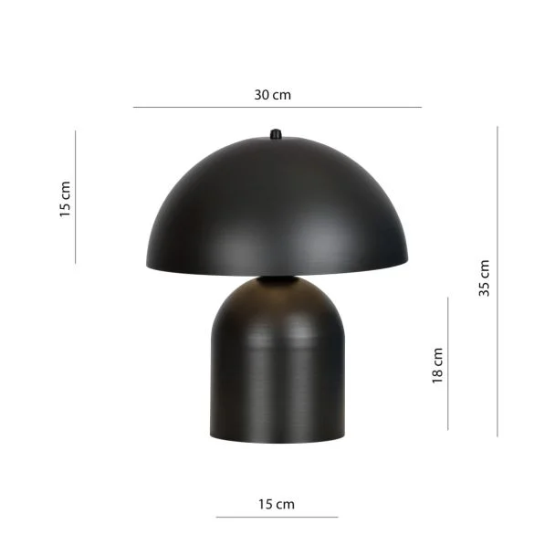 EMIBIG 1307/LN1 KAVA LN1 BLACK Lampka nocna