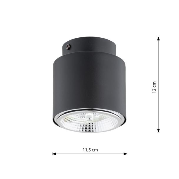 EMIBIG 1310/1 LAMPA SUFITOWA NANO 1 BLACK