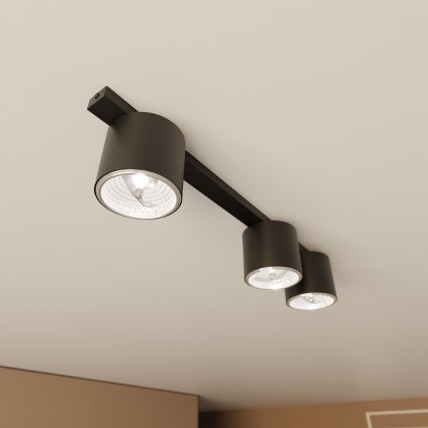 EMIBIG 1310/3 LAMPA SUFITOWA NANO 3 BLACK