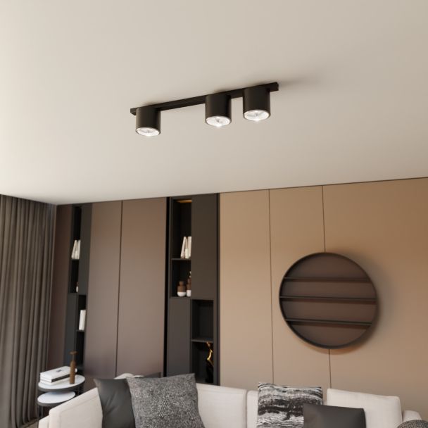 EMIBIG 1310/3 LAMPA SUFITOWA NANO 3 BLACK