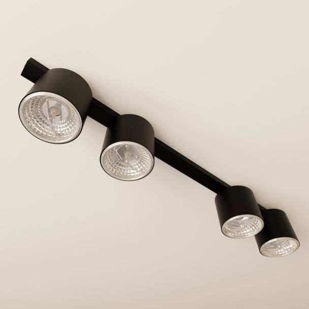 EMIBIG 1310/4 LAMPA SUFITOWA NANO 4 BLACK