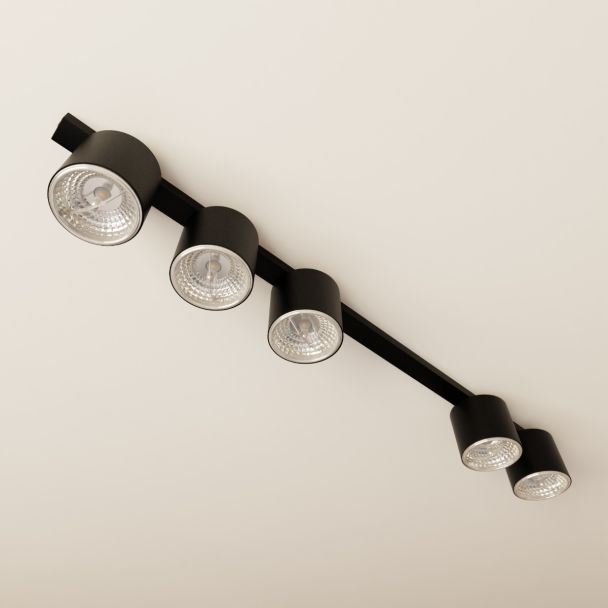 EMIBIG 1310/5 LAMPA SUFITOWA NANO 5 BLACK