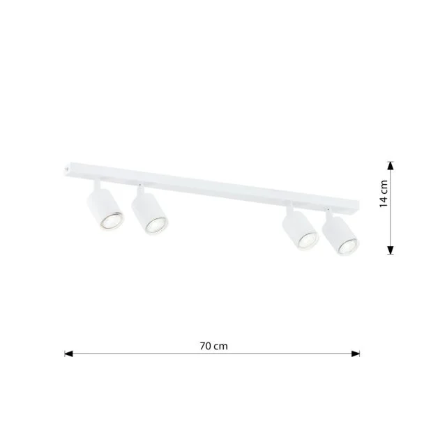 EMIBIG 1313/4 LAMPA SUFITOWA FLASH 4 WHITE