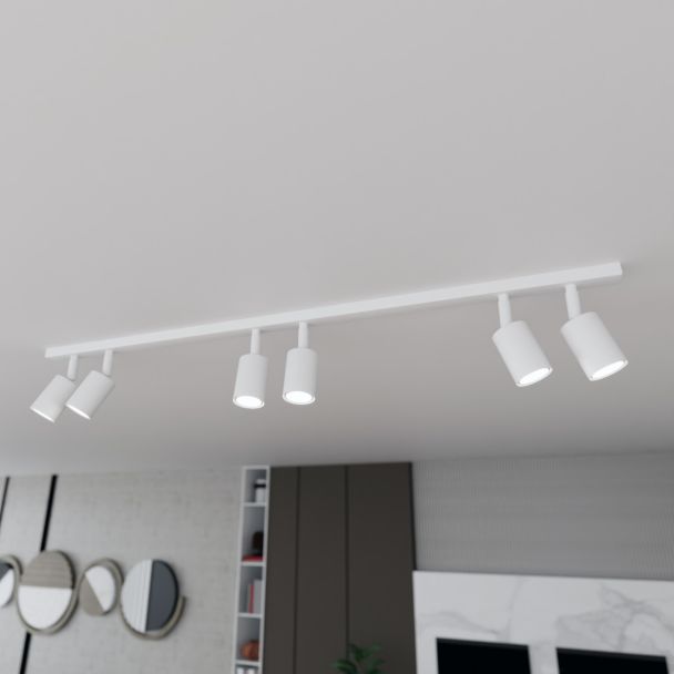 EMIBIG 1313/6 LAMPA SUFITOWA FLASH 6 WHITE