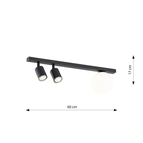 EMIBIG 1314/3 LAMPA SUFITOWA BASTER 3 BLACK
