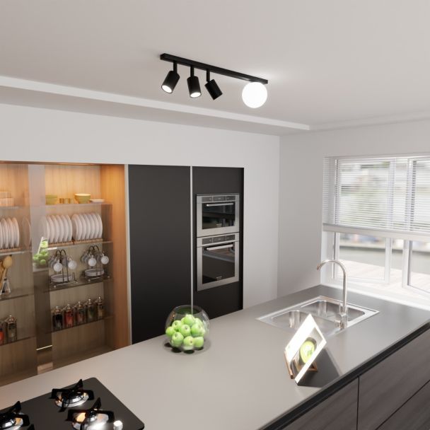 EMIBIG 1314/4 LAMPA SUFITOWA BASTER 4 BLACK