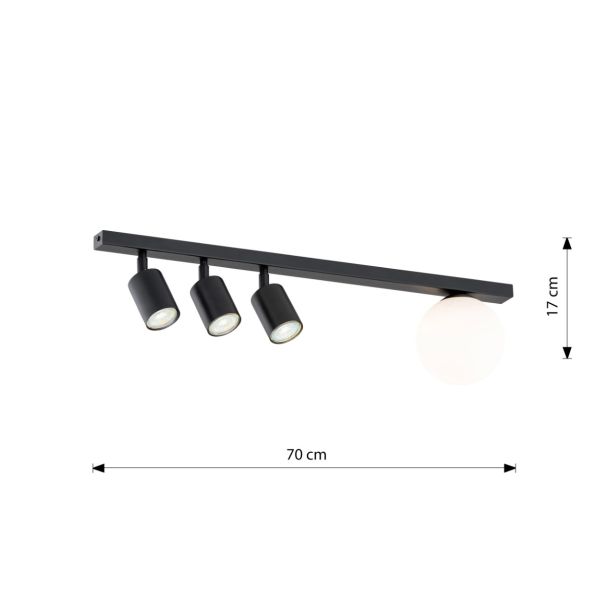 EMIBIG 1314/4 LAMPA SUFITOWA BASTER 4 BLACK