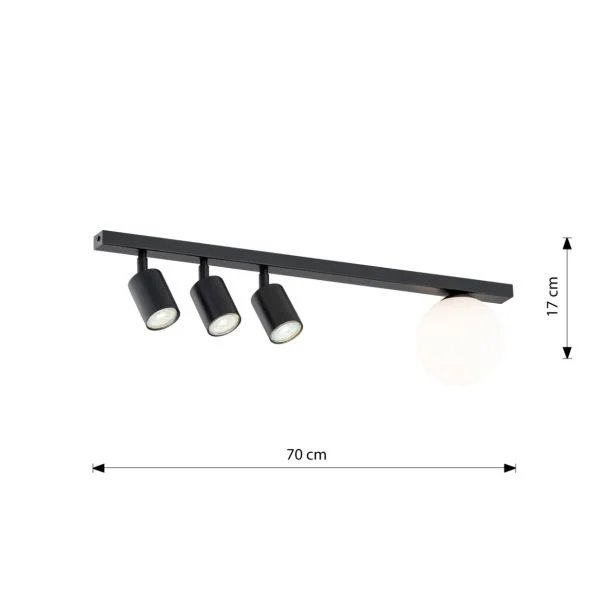 EMIBIG 1314/4 LAMPA SUFITOWA BASTER 4 BLACK