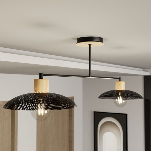 EMIBIG 1318/2 LAMPA SUFITOWA KOBE 2 BLACK