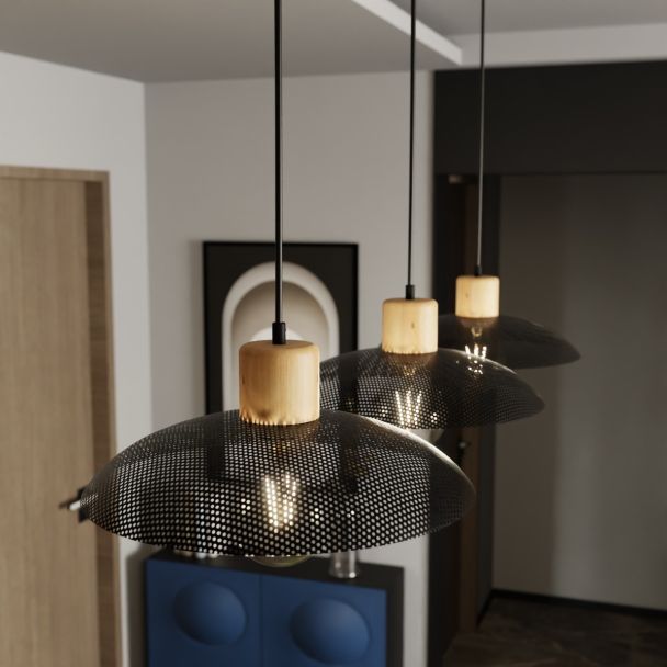 EMIBIG 1318/3 LAMPA WISZĄCA KOBE 3 BLACK
