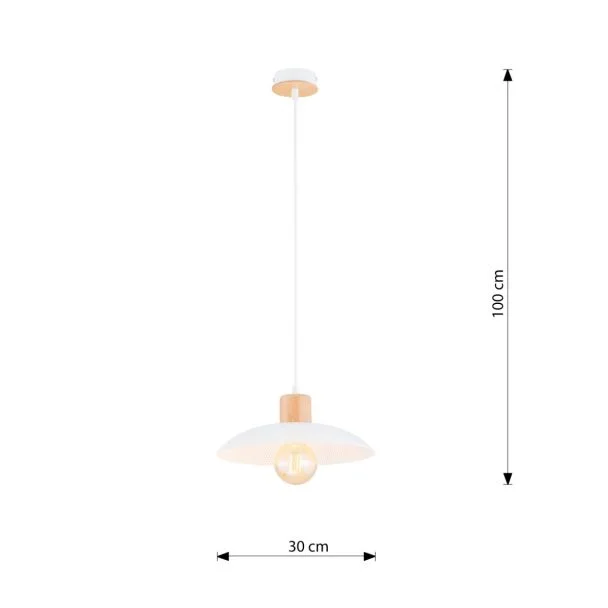 EMIBIG 1319/1 LAMPA WISZĄCA KOBE 1 WHITE