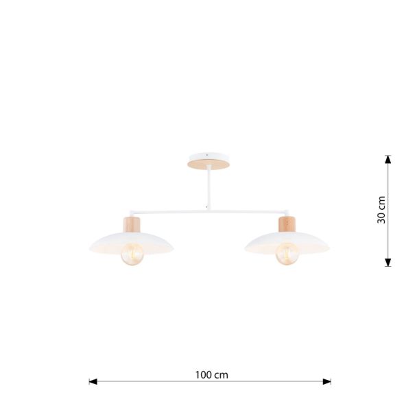 EMIBIG 1319/2 LAMPA SUFITOWA KOBE 2 WHITE