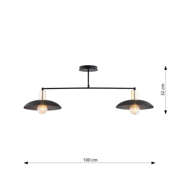 EMIBIG 1320/2 LAMPA SUFITOWA SPIRIT 2 BLACK