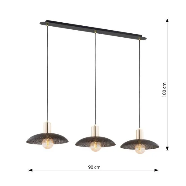 EMIBIG 1320/3 LAMPA WISZĄCA SPIRIT 3 BLACK