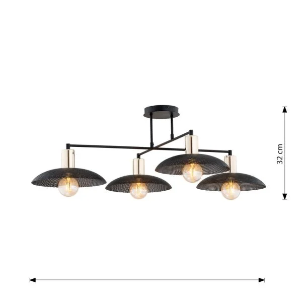 EMIBIG 1320/4 LAMPA SUFITOWA SPIRIT 4 BLACK