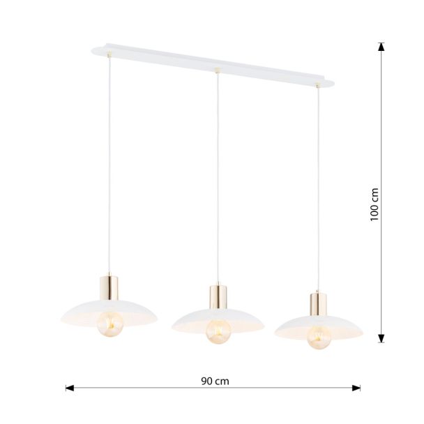 EMIBIG 1321/3 LAMPA WISZĄCA SPIRIT 3 WHITE