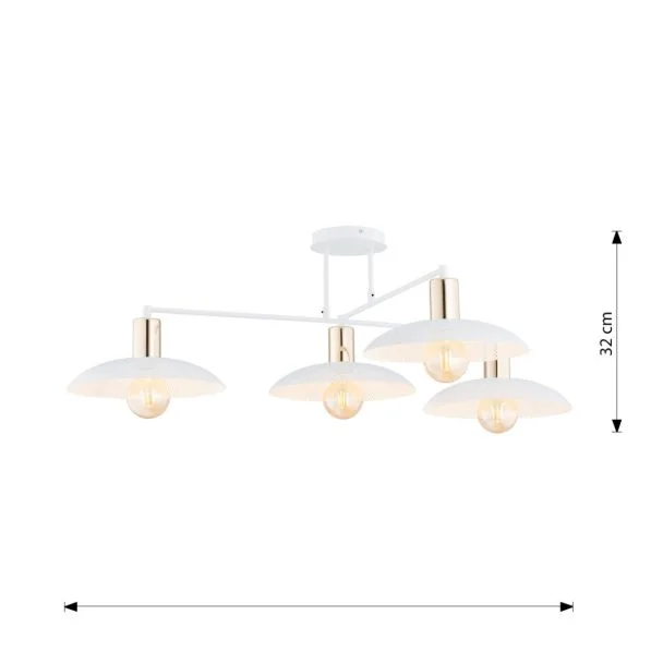 EMIBIG 1321/4 LAMPA SUFITOWA SPIRIT 4 WHITE