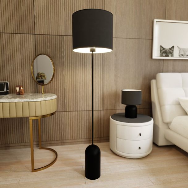 EMIBIG 1322/LP1 LAMPA PODŁOGOWA ASPEN LP1 BLACK/WHITE