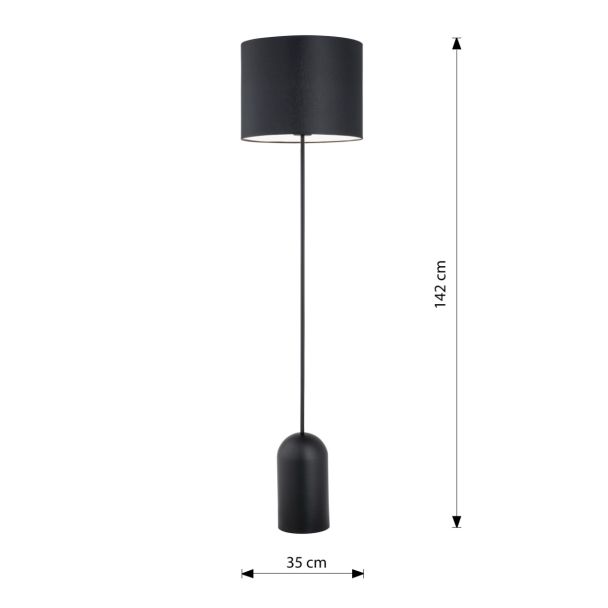 EMIBIG 1322/LP1 LAMPA PODŁOGOWA ASPEN LP1 BLACK/WHITE