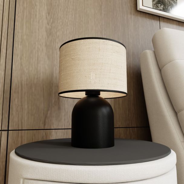 EMIBIG 1324/LN1 LAMPKA BIURKOWA ASPEN LN1 BLACK/RATTAN