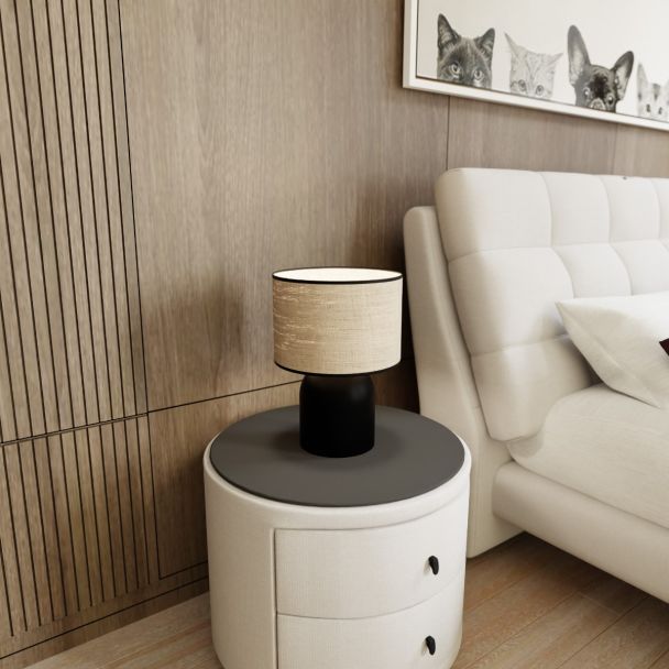 EMIBIG 1324/LN1 LAMPKA BIURKOWA ASPEN LN1 BLACK/RATTAN