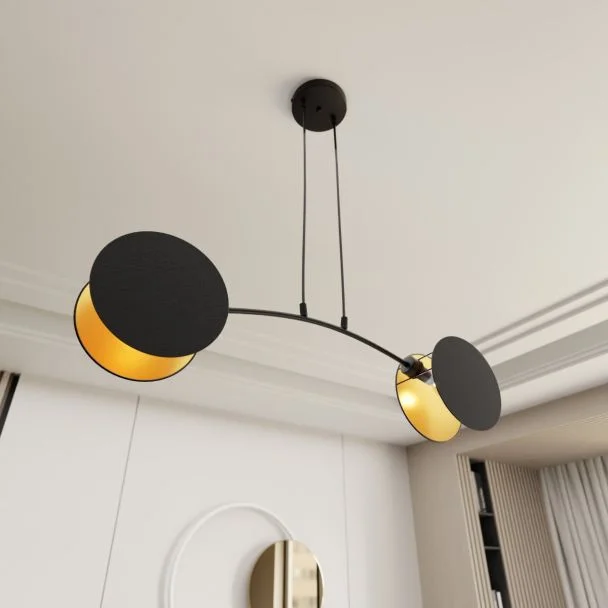 EMIBIG 1325/2 LAMPA WISZĄCA MOTIF 2 BLACK/GOLD