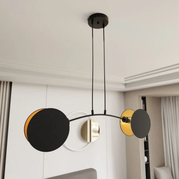 EMIBIG 1325/2 LAMPA WISZĄCA MOTIF 2 BLACK/GOLD