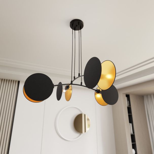 EMIBIG 1325/4 LAMPA WISZĄCA MOTIF 4 BLACK/GOLD