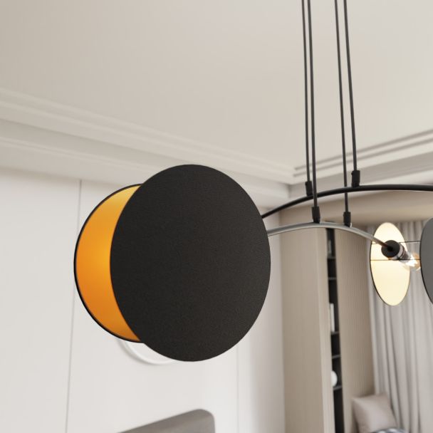 EMIBIG 1325/4 LAMPA WISZĄCA MOTIF 4 BLACK/GOLD