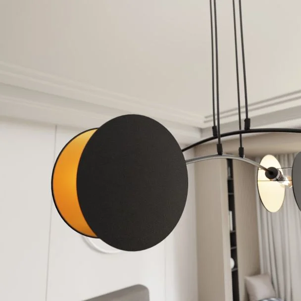 EMIBIG 1325/4 LAMPA WISZĄCA MOTIF 4 BLACK/GOLD