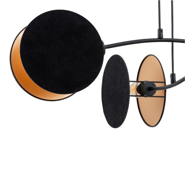 EMIBIG 1325/4 LAMPA WISZĄCA MOTIF 4 BLACK/GOLD