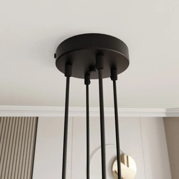 EMIBIG 1325/4 LAMPA WISZĄCA MOTIF 4 BLACK/GOLD