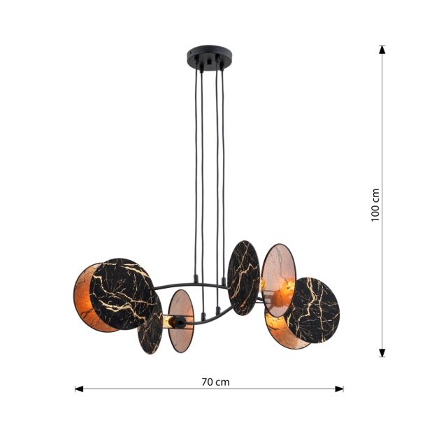 EMIBIG 1327/4 LAMPA WISZĄCA MOTIF 4 MARBEL