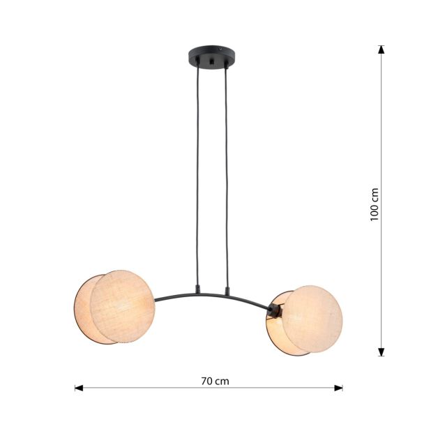 EMIBIG 1328/2 LAMPA WISZĄCA MOTIF 2 NATURAL