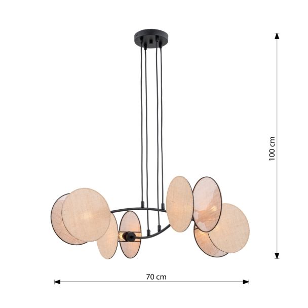 EMIBIG 1328/4 LAMPA WISZĄCA MOTIF 4 NATURAL