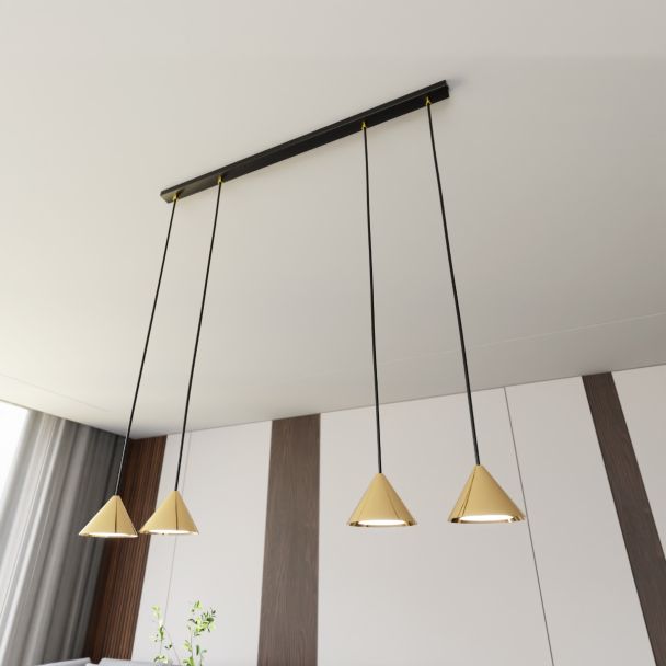 EMIBIG 1329/4 LAMPA WISZĄCA ELIT 4 BL GOLD