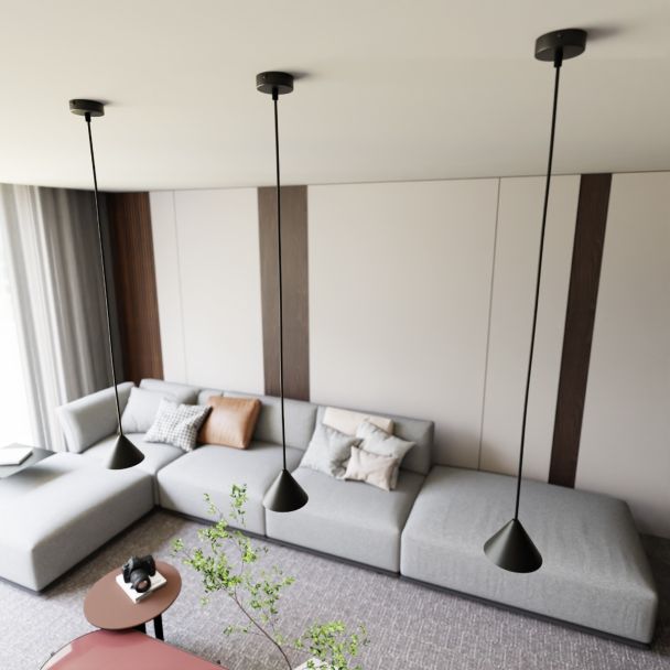 EMIBIG 1330/1 LAMPA WISZĄCA ELIT 1 BLACK