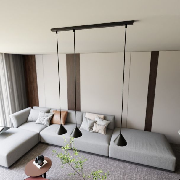 EMIBIG 1330/3 LAMPA WISZĄCA ELIT 3 BLACK