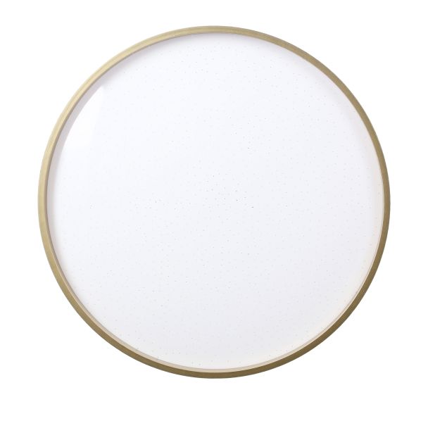 CANDELLUX 13-11299 FLORIDA LAMPA SUFIT. PLAFON CZARNO ZŁOTY+BIAŁY 18W LED 33 CM KLOSZ BIAŁY SKY EF