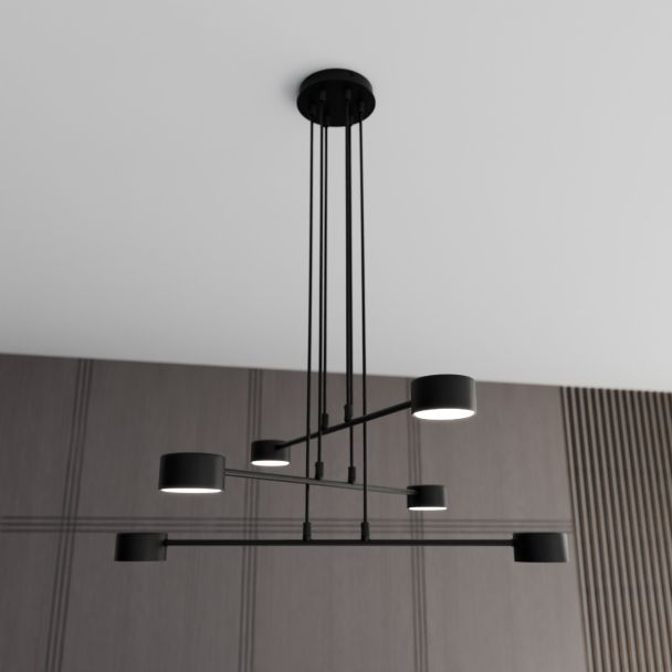 EMIBIG 1339/6 LAMPA WISZĄCA MODUS 6 BLACK